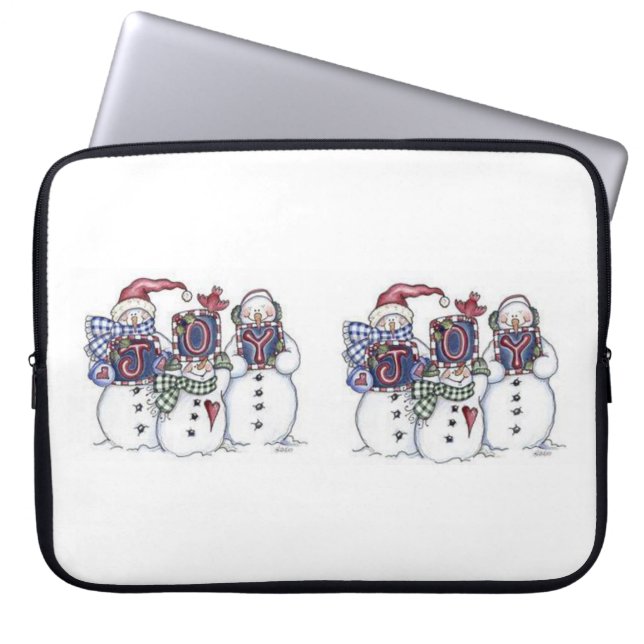Capa Para Notebook Bolsa de laptop de Natal Neoprene de 15 polegadas, (Frente)