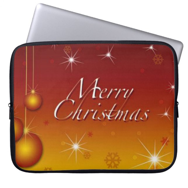 Capa Para Notebook Bolsa de laptop de Natal Neoprene de 15 polegadas, (Frente)
