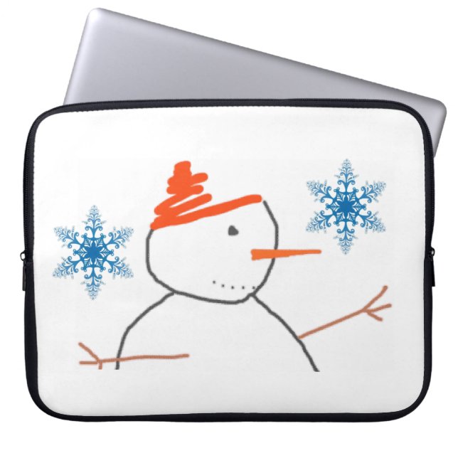 Capa Para Notebook Bolsa de laptop de Natal Neoprene de 15 polegadas, (Frente)