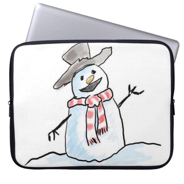 Capa Para Notebook Bolsa de laptop de Natal Neoprene de 15 polegadas, (Frente)
