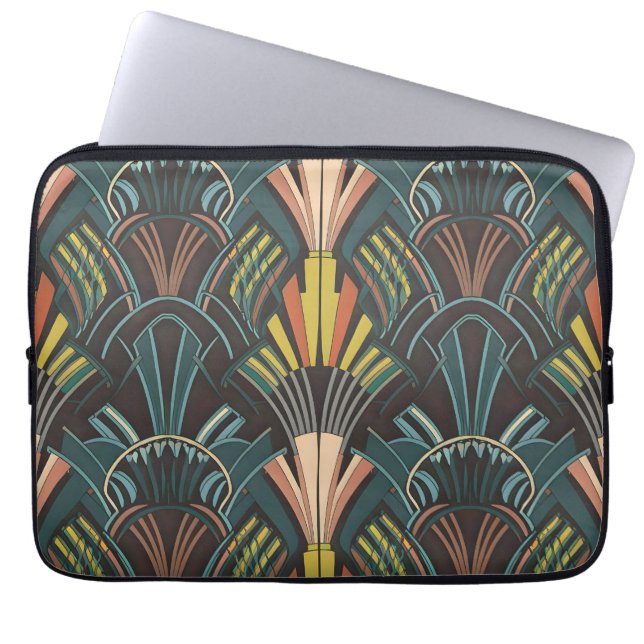 Capa Para Notebook Bolsa de laptop de Neoprene Art Deco, 13" 15" (Frente)