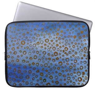 Capa Para Notebook Bolsa de laptop de Neoprene Azul de 15"