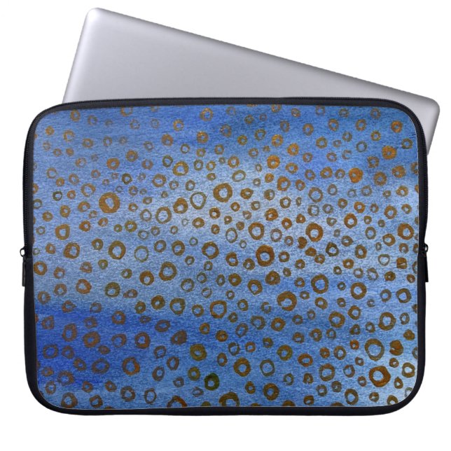 Capa Para Notebook Bolsa de laptop de Neoprene Azul de 15" (Frente)