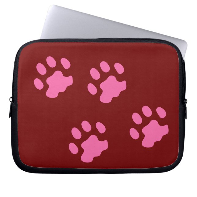 Capa Para Notebook Bolsa de laptop de Neoprene de Pinças Rosa de 10 p (Frente)
