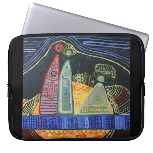 Capa Para Notebook Bolsa de laptop de Neoprene Familiar de 15" (Frente)