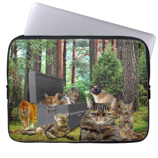 Capa Para Notebook Bolsa de laptop de Neoprene Gato de Schrodinger