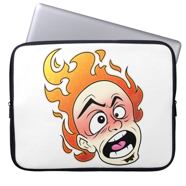 Capa Para Notebook Bolsa de laptop de Neoprene Scovilleliced Fire Hea (Frente)