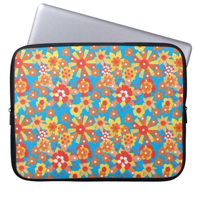 Capa Para Notebook Bolsa de laptop De Neopreno, Flores Ditsy (Frente)
