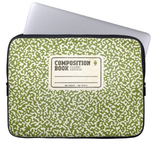 Capa Para Notebook Bolsa de laptop de notebook de composição verde