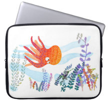 Bolsa de laptop de Octopus e Amigos Submarinos do