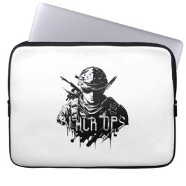 Capa Para Notebook Bolsa de laptop de Ops Pretos e Brancos