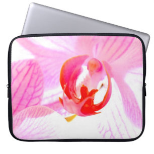 Capa Para Notebook Bolsa de laptop de Orquídea Rosa Elegante de Luxo