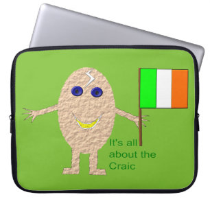 Capa Para Notebook Bolsa de laptop de ovos irlandesa patriótica