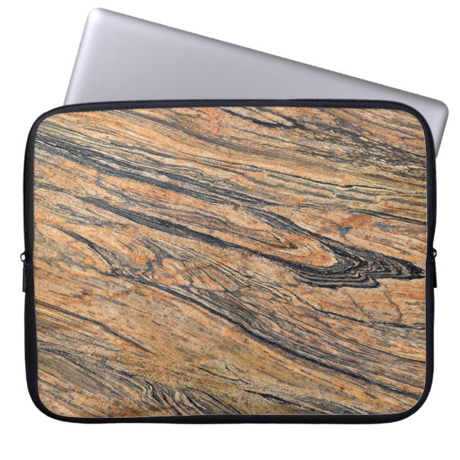 Capa Para Notebook Bolsa de laptop de Padrão de Pedra Granite (Frente)