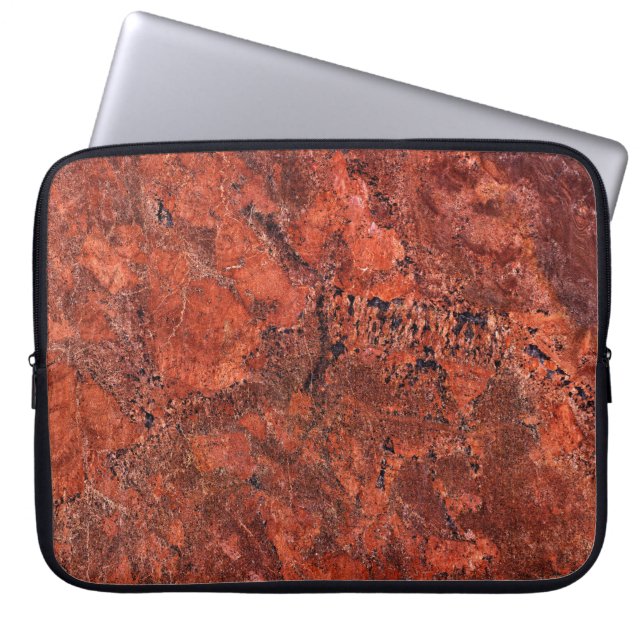 Capa Para Notebook Bolsa de laptop de Padrão de Pedra Granite (Frente)