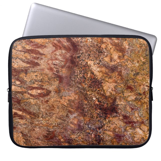 Capa Para Notebook Bolsa de laptop de Padrão de Pedra Granite (Frente)