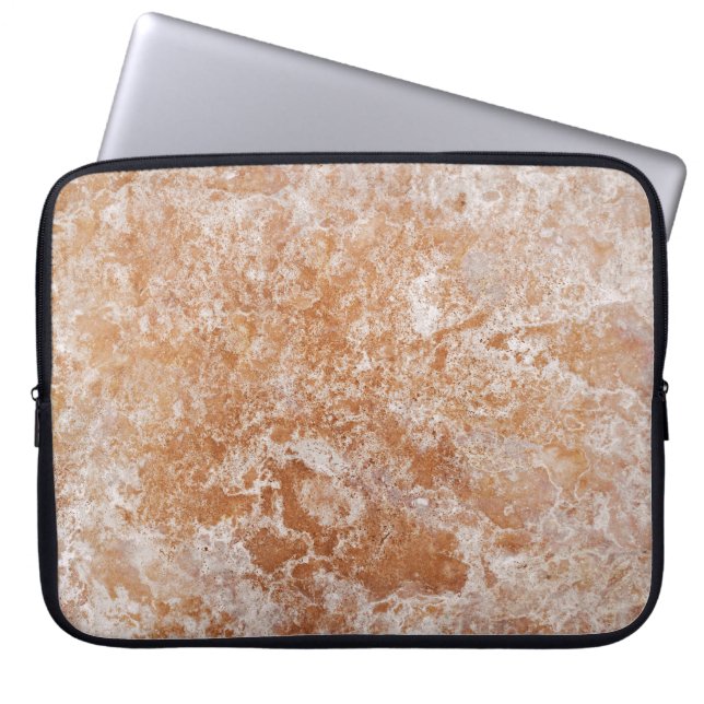Capa Para Notebook Bolsa de laptop de Padrão de Pedra Travertina (Frente)
