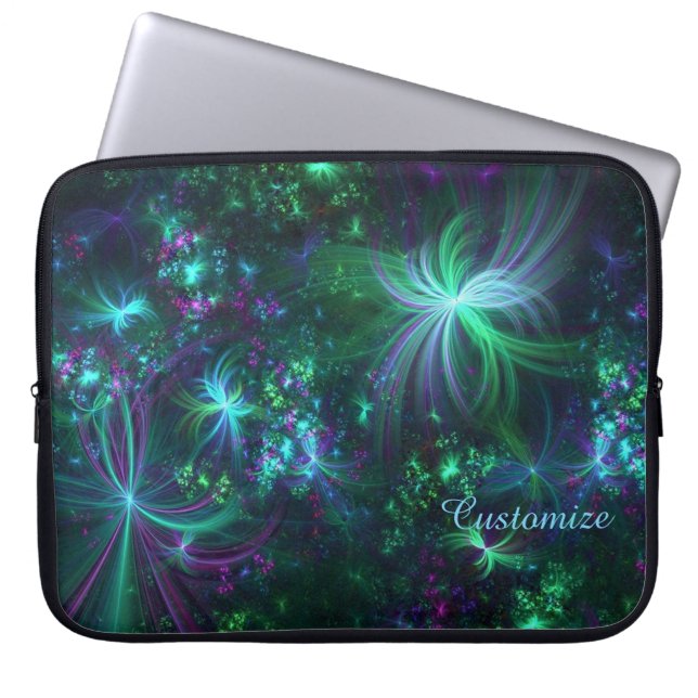 Capa Para Notebook Bolsa de laptop de Padrão Floral de Abstrato Perso (Frente)