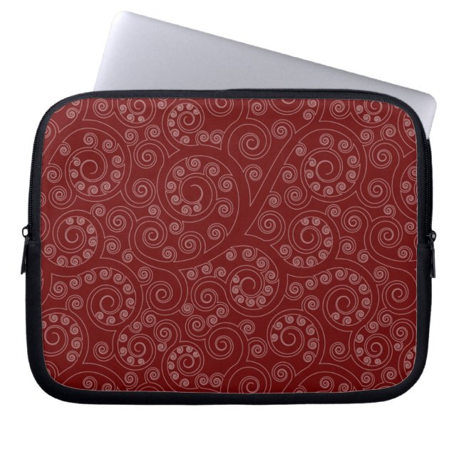 Capa Para Notebook Bolsa de laptop de padrão suave hindu (Frente)