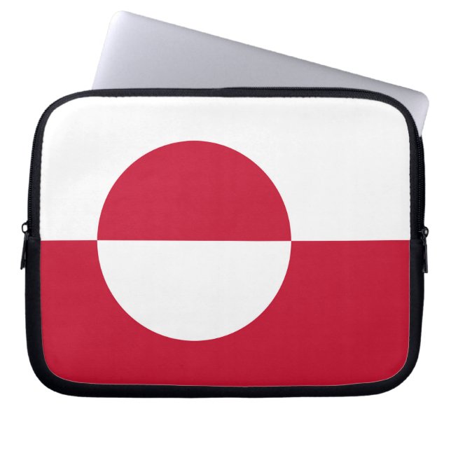 Capa Para Notebook Bolsa de laptop de pavilhão da Gronelândia (Frente)