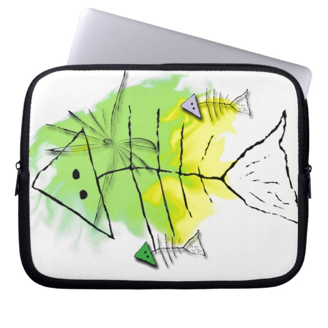 Capa Para Notebook Bolsa de Laptop de Peixe Primitivo (Frente)