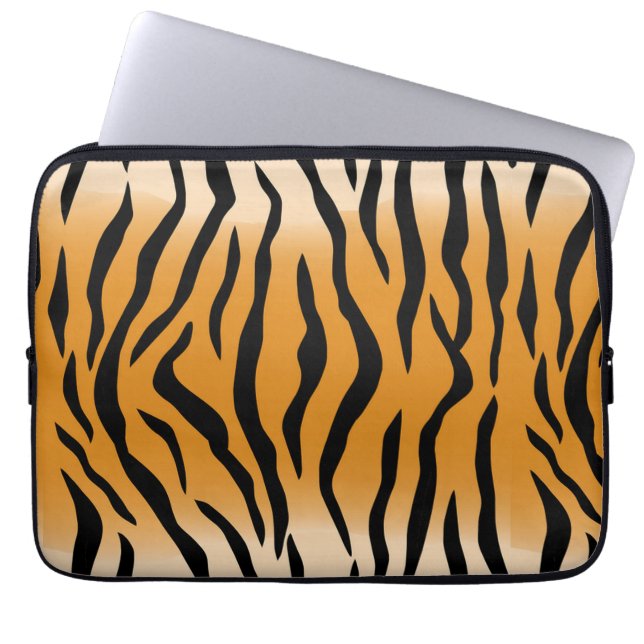 Capa Para Notebook Bolsa de laptop de Pele de Tigre Selvagem (Frente)