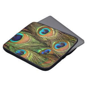 Capa Para Notebook Bolsa de laptop de Penas de Peacock