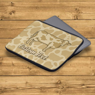Capa Para Notebook Bolsa de laptop de Perfil de Vaca