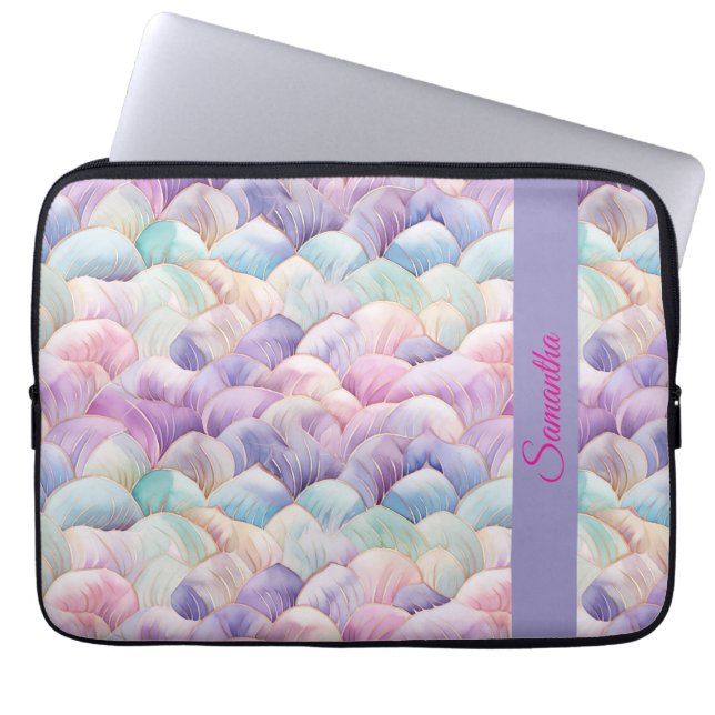 Capa Para Notebook Bolsa de laptop de Petéis de Aquarela (Frente)