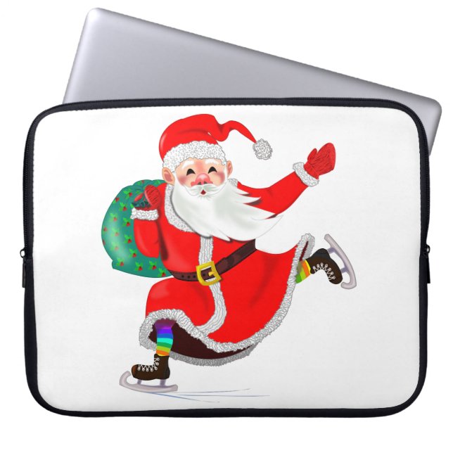 Capa Para Notebook Bolsa de laptop de presentes Natal Papai Noel (Frente)