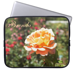 Capa Para Notebook Bolsa de laptop de Rosa de Apricot *personalize*
