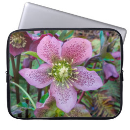 Capa Para Notebook Bolsa de laptop de Rosa de inverno Hellebore