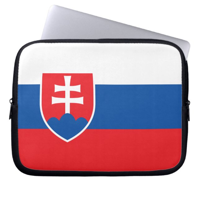 Capa Para Notebook Bolsa de laptop de Sinalizador da Eslováquia (Frente)