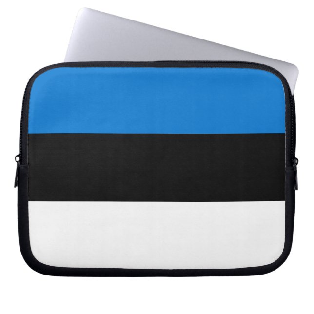 Capa Para Notebook Bolsa de laptop de Sinalizador da Estônia (Frente)