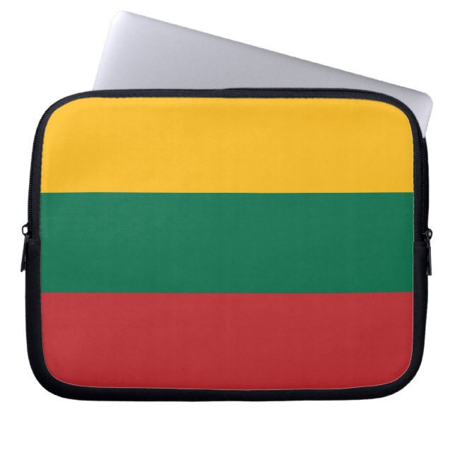 Capa Para Notebook Bolsa de laptop de Sinalizador da Lituânia (Frente)