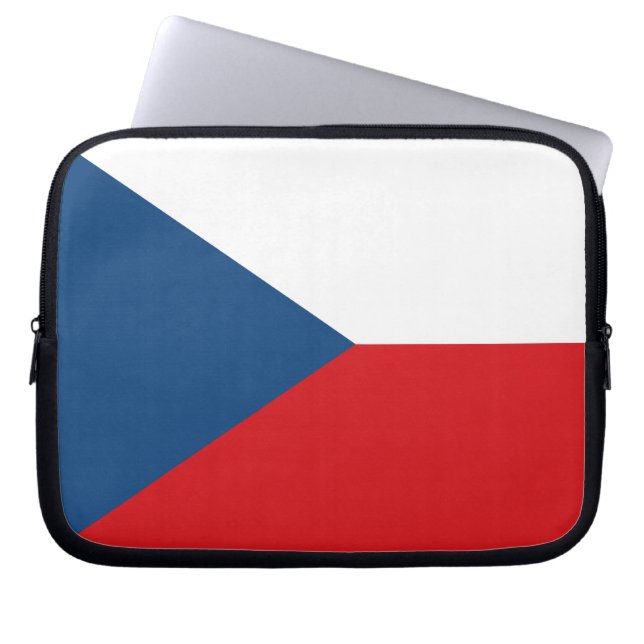 Capa Para Notebook Bolsa de laptop de Sinalizador da Tchecia (Frente)