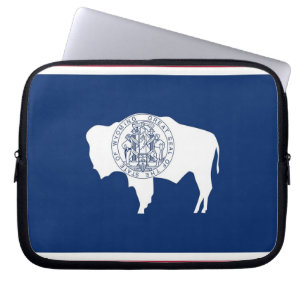 Capa Para Notebook Bolsa de laptop de Sinalizador do Estado de Wyomin