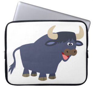 Capa Para Notebook Bolsa de laptop de Touro de Cartoon Bonito