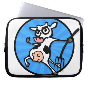 CAPA PARA NOTEBOOK BOLSA DE LAPTOP DE VACA ENGRAÇADA