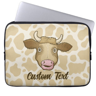 Capa Para Notebook Bolsa de laptop de Vaca Surpreendida