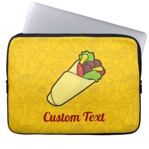 Capa Para Notebook Bolsa de laptop de Wrap Tortilla Sandwich