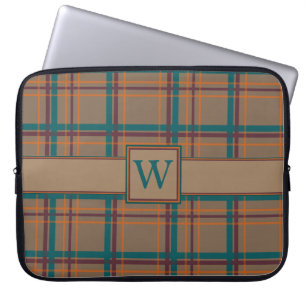 Capa Para Notebook Bolsa de laptop de Xadrez Chic de outono