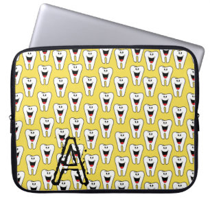 Capa Para Notebook Bolsa de laptop dentes sorriem amarelos