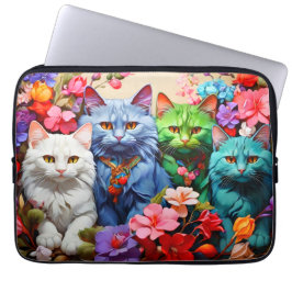 Capa Para Notebook Bolsa de laptop - Design de gato Na moda