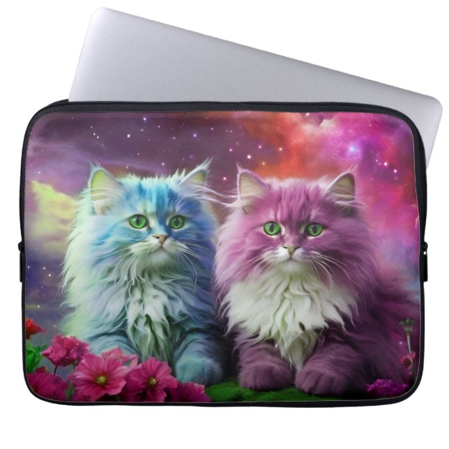 Capa Para Notebook Bolsa de laptop - Design de gato Na moda (Frente)