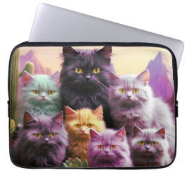 Capa Para Notebook Bolsa de laptop - Design de gato Na moda