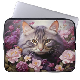 Capa Para Notebook Bolsa de laptop - Design de gato Na moda