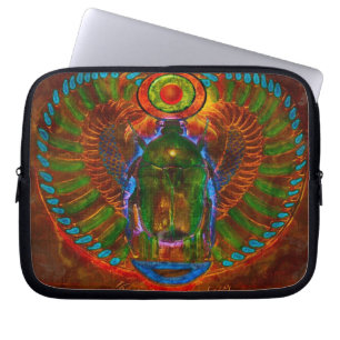 Capa Para Notebook Bolsa de laptop do Antigo Egito do Escaravelho Sag
