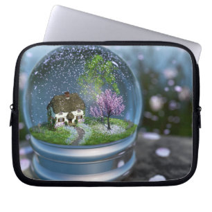 Capa Para Notebook Bolsa de laptop do globo cereja