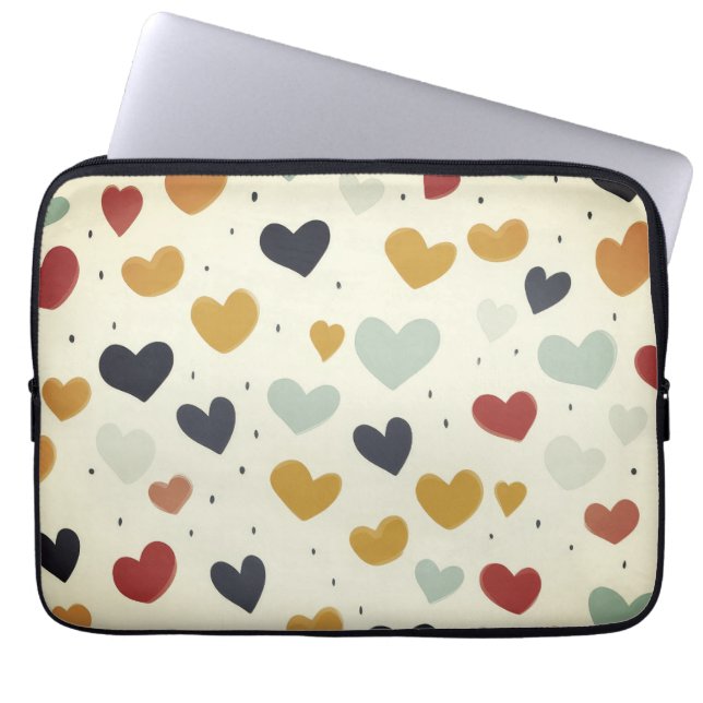 Capa Para Notebook Bolsa de laptop do HeartVibe (Frente)